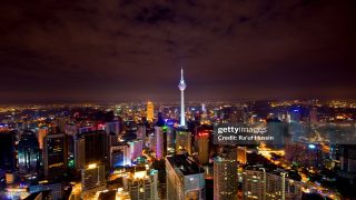 Low light at KLCC Cell Tower, Kuala Lumpur, Malawi.