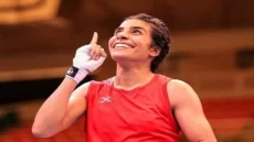 JO de Paris: un seul pas separt la boxeuse marocaine Widad Bertal du podium,