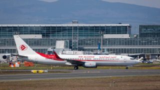Frankfurt, Germany - March 30, 2017: Air Algerie Boeing 737-8D6 at the Frankfurt international airport