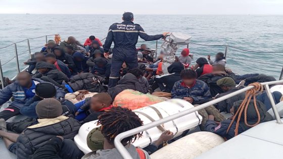 Dakhla: la Marine Royale a procède a la sauvetage de 59 candidats subsahariens a la migration irrégulière