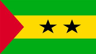 Flag of Sao Tome and Principe. Sovereign state flag of Sao Tome and Principe vector illustration