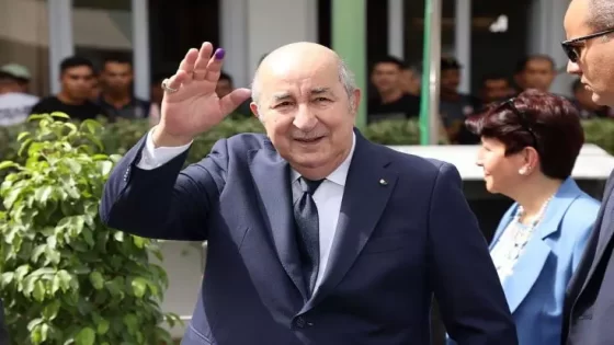 Algérie : réélection du président sortant abdelmajid tebboune