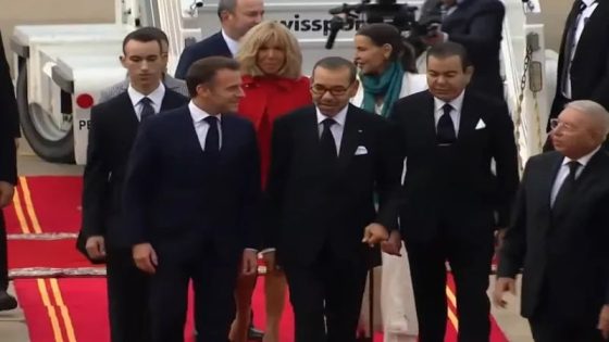Arrivée au Maroc du Président français pour une visite d’Etat au Royaume à l’invitation de Sa Majesté le Roi