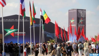 Un spectacle époustouflant de la patrouille de voltige “Marche verte” en clôture de la 7è édition du “Marrakech Air Show
